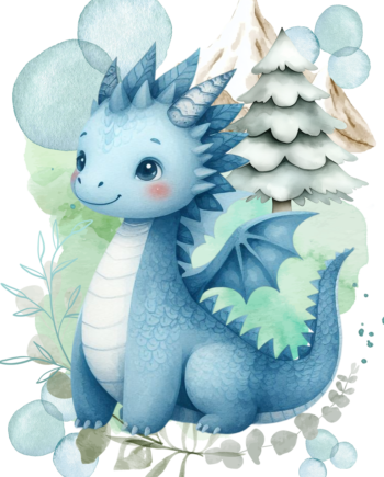 Panneau-Kilian dragon bleu