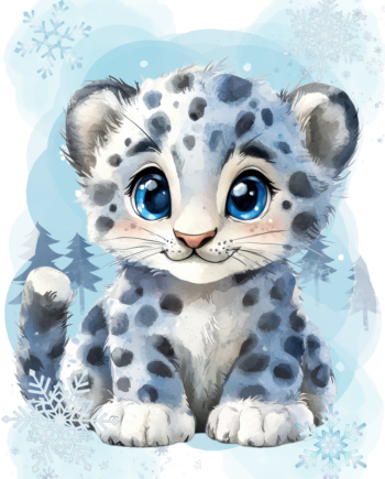 Panneau-Liam leopard