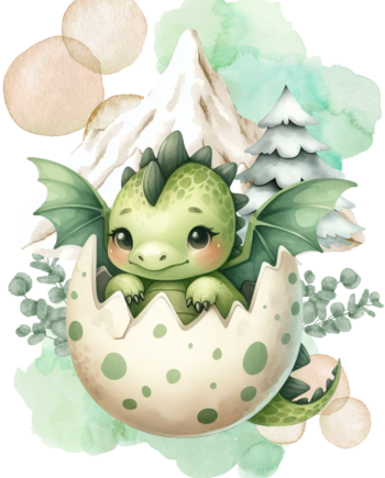 Panneau-Killian dragon vert